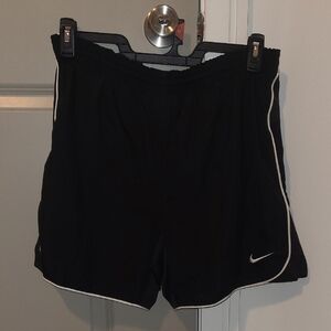 Nike Black Shorts with White Accents